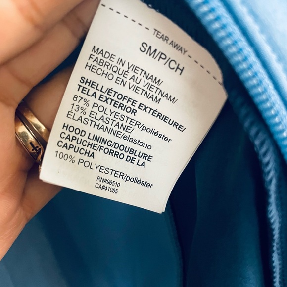 Under Armour Blue and White Windbreaker Jacket - Picture 7 of 10